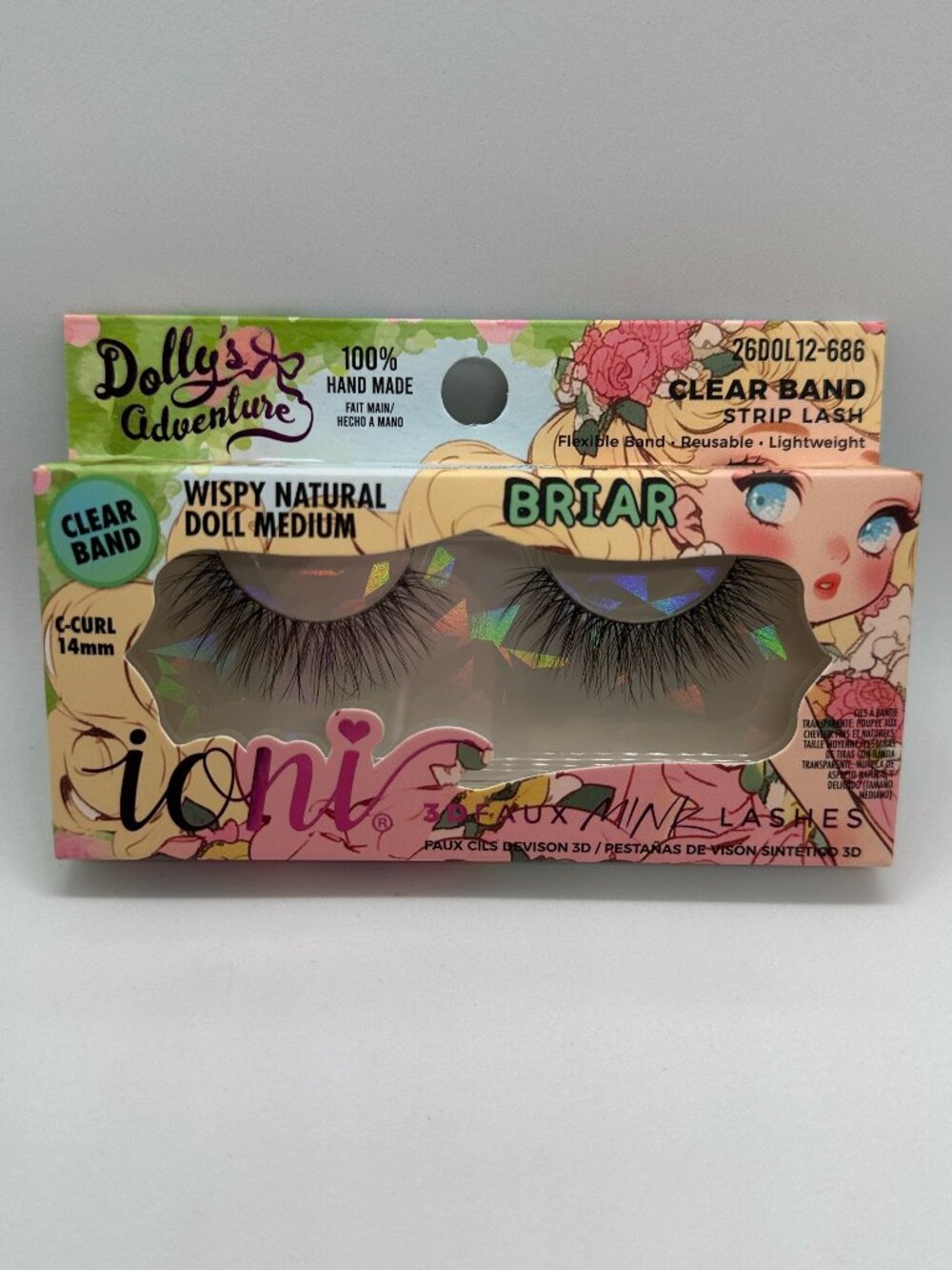 IONI Dolly’s Adventure Briar 3D Faux Mink Lashes Wispy Natural Doll Medium